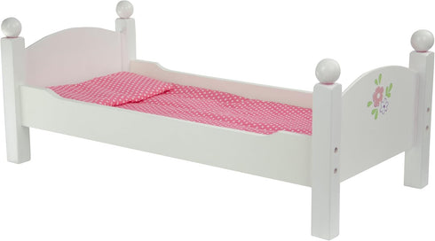 Olivia's Little World 18 in. Doll Wooden Convertible Bunk Bed, Gray, Pink, and Purple, Stacked or Unstacked