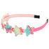 XIMA Glitter Heart Girls Headbands, Rainbow Star Hair Accessories, Pack of 8
