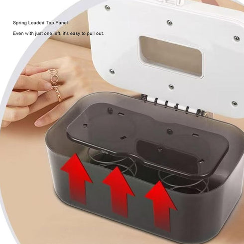 Portable Baby Wipe Warmer, Wet Wipes Heater with Nightlight, Top Heating Wet Wipes Dispenser Diaper Wipe Warmer