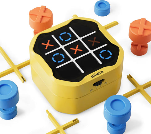 GiiKER Tic Tac Toe Bolt Game, Original 3-in-1 Handheld Puzzle Console, Portable Travel Game