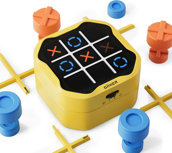 GiiKER Tic Tac Toe Bolt Game, Original 3-in-1 Handheld Puzzle Console, Portable Travel Game