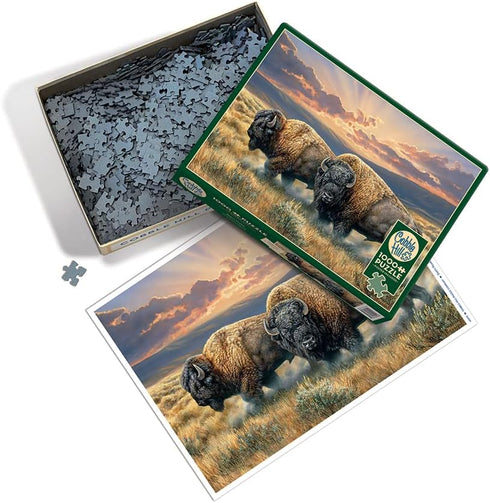 Cobble Hill 1000 Piece Puzzle - Dusty Plains - Sample Poster Included