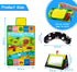 Inbeby Tummy 3-in-1, Tummy Set 0 3 6 12 Time Mirror & Play Mat & Pillow High Contrast Black and White Baby Toys