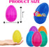Chochkees 3" Inch (50-Pack) Fillable Easter Eggs with Hinge Bulk Colorful Bright Plastic Easter Eggs, Perfect