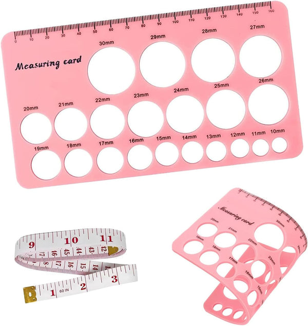 Nipple Measurement Tool for Flanges, Nipple Ruler for Flange Sizing, Silicone &