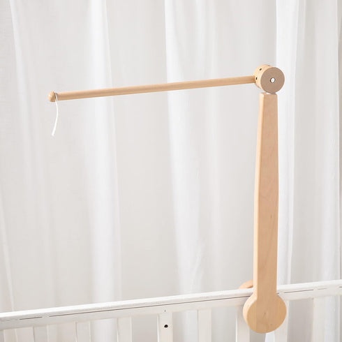 19-37 inches Baby Crib Mobile Arm,HBM Wooden Mobile Arm for Crib Mobile Hanger for Crib Baby Girl Nursery Decor