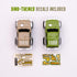 JITTERYGIT Replacement Cars for Tracks, Extra Race Car Accessories for Dinosaur Race Track, 2 Jeeps Pack