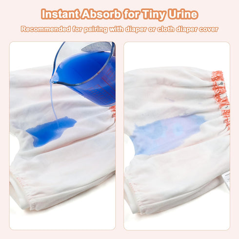 2 Packs MOEMOE BABY Leakproof Bedwetting Diaper Pants Absorbent Overnight Diaper Short for Boys and Girls