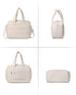 Puffer Quilted Diaper Tote with Breast Pump Compartment & Changing Pad