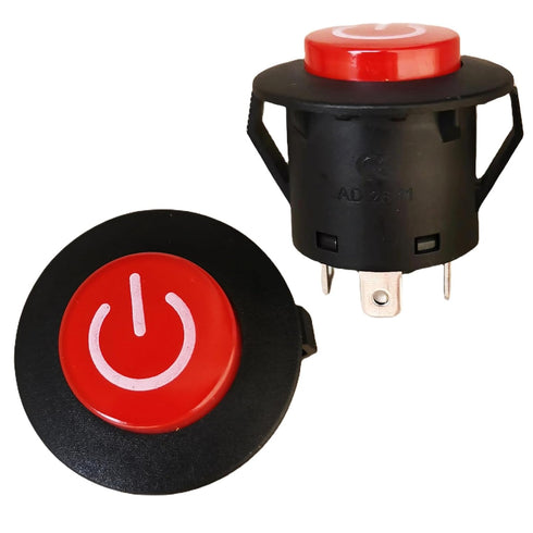 LANYINDI 2 Pcs Power Button Switch Push Start Replacement Parts for Kids Ride On Toy Car Electric Wheels Trax