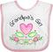 inktastic Grandpa's Girl - Heart Flowers Baby Bib