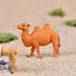 Hand Painted Camel Figurines, Miniature Animal Statue for Cake Toppers, Moss Landscape Decoration (20pcs)