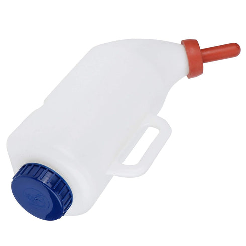 4L Calf Milk Bottle with Handle - Detachable Nipple Feeding Equipment for Livestock