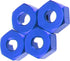 Metal 12mm Wheel Hex Hub Drive Adapters with Pins Screws for 1/10 Arrma Senton Granite Typhon
