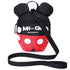 Baby Toddler Leash Backpack, Anti-Lost Travel Bag Harness Reins for Boys Girls (Black Red, 1-5 Years)