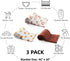 FIGEPO 3 Pack Soft Boho Baby Gender Neutral Blankets for Newborn Baby Girls or Boys Unisex Nursery Toddler Baby Throw