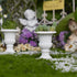 2pcs (2pcs iLAND Miniature Dollhouse Accessories, Dollhouse Plants w/Dry Flowers Mini Urn Planters w/Flowers)