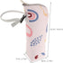 HAKIDZEL Bottle Insulated Thermal Tote for Infants, Large Capacity Aluminum Cooler Bag with Geometric Beige Print