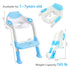 Besthls Potty Training Ladder Seat with Step Stool Ladder for Kids Boys Girl, Toddler Toilet Training Seat Chair