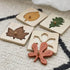 Kisangel Toddler Toys, 4pcs Wooden Leaf Shape Puzzle, Educational Learning STEM Toys for Birthday