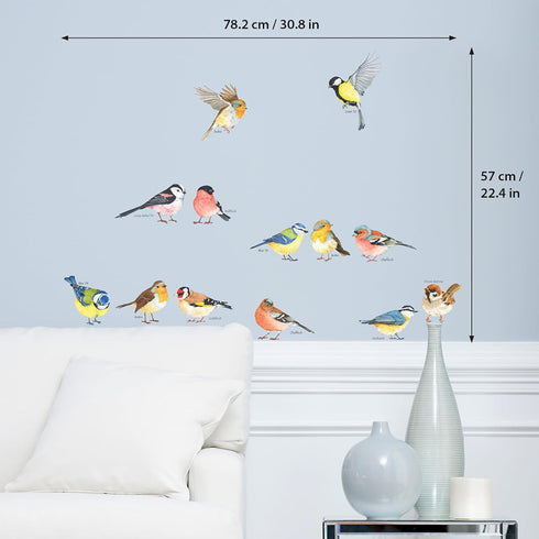 DECOWALL DS2-8038 Little Birds Kids Wall Stickers, Peel and Stick Removable Wall Decals for Kids Nursery Bedroom (Small)