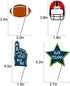 48pcs Football Cupcake Topper Wrapper Party Supplies for Sports Game Day SUPER BOWL Sunday