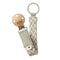 Bibs - Pacifier Clip - Sand/Vanilla