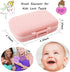 Baby Teeth Keepsake Box, Children Kids Tooth Storage Holder Organizer Printed in English for Child-Wood Memory (Pink)