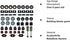 Traffic Light, Tires Bulk Lot - Building Bricks Block Education Wheels Set Toy Compatible with Major Brands, 52 pcs