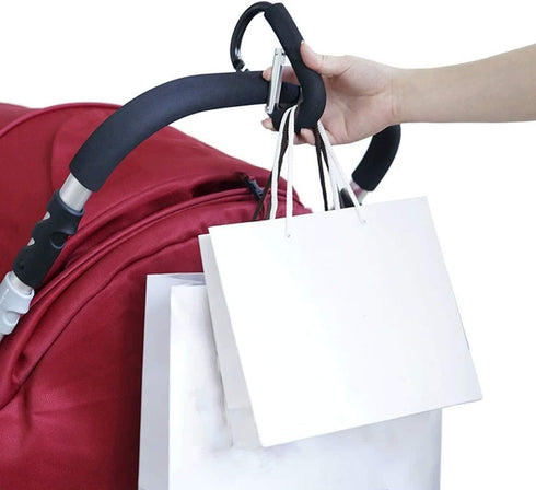 TGOOD Stroller Hooks-2pacs X-Large 16cm Multipurpose Hook Clips for Mommy Shopping Bags, Diaper Bags