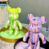 SOUFEEL DIY Fluid Bear Painting Kit, Teddy Bear Violent Bear Creative Home Decoration Handmade Doll for Birthday Gift, DIY Kits for Adults, 9.05 inch by SOUFEEL