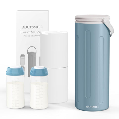 AOOTSMILE Portable Breast Milk Cooler for Travel, 22oz Large Capacity Breastmilk Chiller for