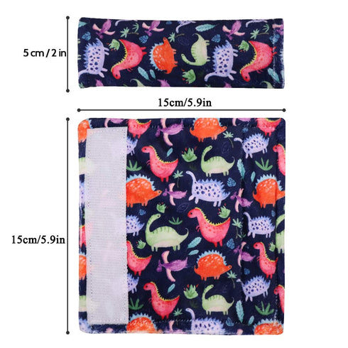Dinosaur Car Seat Belt Covers for Baby, Toddlers, Minky Seat Belt Protectors for Car Seats, for Kids Newborn Infants