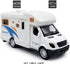 Mini Toy Camper RV Motorhome with Furniture, Pull Back Diecast Model Car for Boys Age 4-6, Birthday Gifts (White)