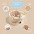 SEKI 6 Baby Bath Seat For Babies Months & Up With Built-in Thermometer, Strong Suction Cups & Interactive Toys