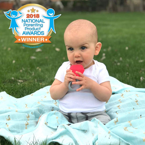 April Birthstone Teether Ring - INNOBABY TEETHIN' Smart Design