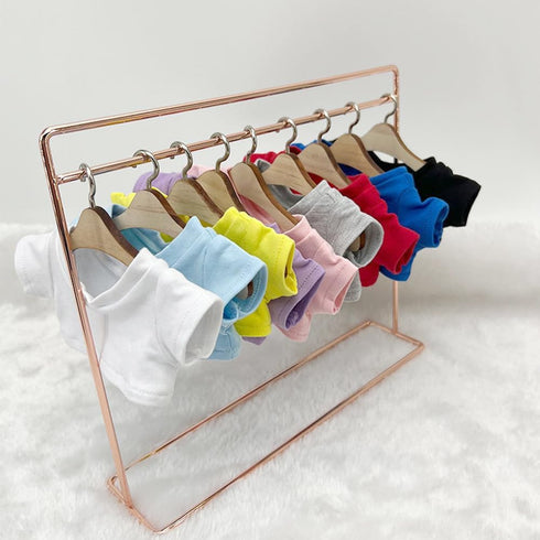 10cm 15cm 20cm (a6, 15cm) niannyyhouse Plush Doll Clothes T-Shirt Multi-Color Bottoming Shirts Stuffed Toy Dress Up