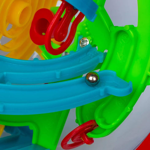 Maze Ball, 3D Interactive Maze Sphere Game (16cm, 6.3’’) with 118 Obstacles, Magical Brain Teasers for Kids