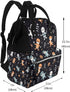 QSMJKLD Backpack Mommy Daypack Cute Halloween Pattern Diaper Bag with Changing Pad, Pacifier Holder - Multifunction