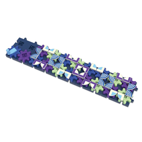 Set Learning Resources Glowing PatternGears - Building with Glow in the Dark Stickers, Toddlers Hands-On Toy, STEM