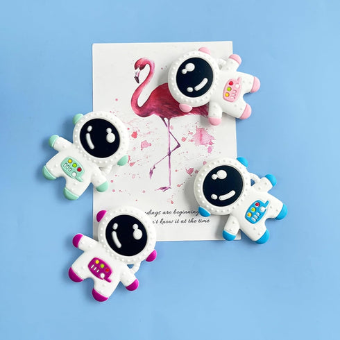 Baby Teethers for Infants 3+ Months, Food Grade Silicone Astronaut Styling Teething Toy, BPA Free