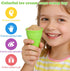 5pcs TOYANDONA Beach Toys Plastic Ice Cream Cones Scoop Kids Seaside Play Sand Toys for Children Toddlers (Random
