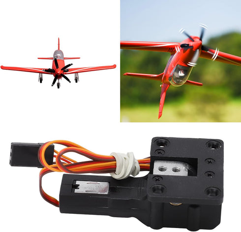 Oumefar Electric Retractable Landing Gear for 1.1M RC Plane, Durable Safe Accessories for Fixed Wing Aircraft