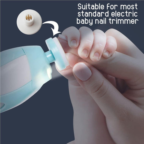 NSBELL 36PCS Trimmer Trimmer Baby Nail File Pads Nail Replacement Pads Electric Baby Nail Grinding Heads for Standard