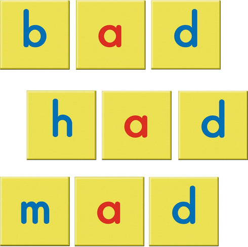 Really Good Stuff EZread Magnetic Foam Lowercase Letter Tiles, 52 Tiles, 1 3/8" Squares, Educational
