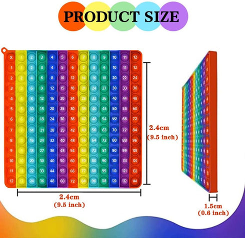 AK-SHIP Multiplication Game Table Bubble Toys, Educational Stress Relief for Teaching Operations