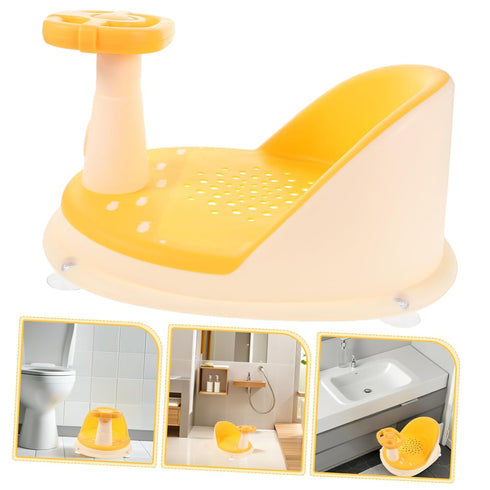 Bath Tub Seat with Suction Cups Non-Slip Bathtub Chair Ergonomic Comfortable Sitting Support Adjustable Height