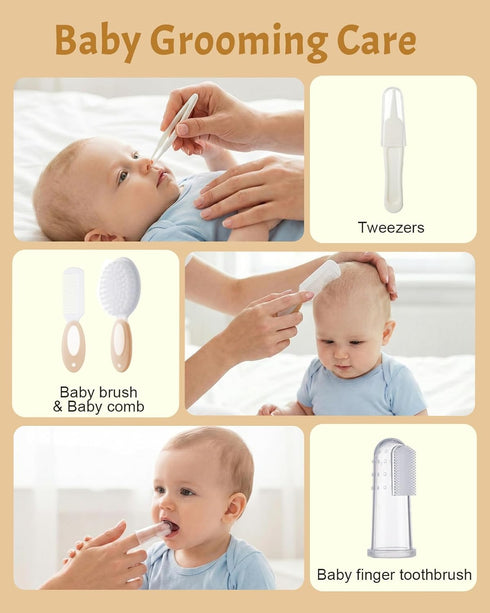 26 1 Trimmer Set,Safe Set Lictin Baby Healthcare and Grooming Kit, in Rechargeable Baby Nail Electric Baby Nail File