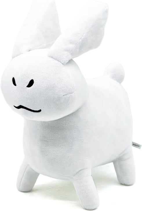 Adenzai White Gubby Rabbit Plush Toy Soft Forsaken Gubby Plush Stuffed Animal, Cute