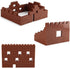 Feleph 260 Pieces Masonry Profile Bricks Set - Multicolor Building Blocks for Wall MOC Parts and Pieces